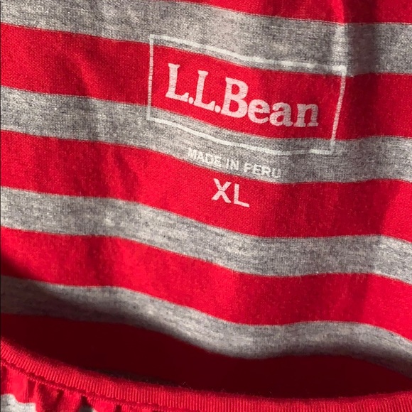 L. L Bean L/S Striped  - Size: XL - Picture 2 of 3